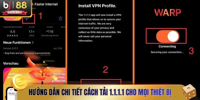 Hướng dẫn chi tiết cách tải 1.1.1.1 cho mọi thiết bị